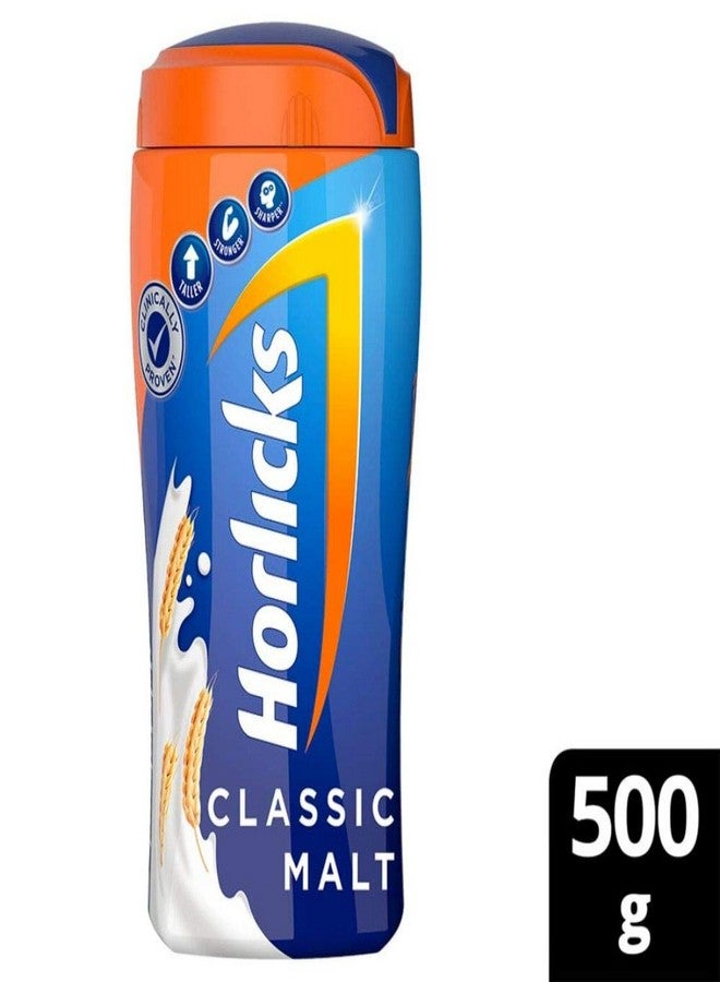 Horlicks Health & Nutrition Drink 500 g Jar, For immunity and 5 signs of growth (Classic Malt) - Image 2